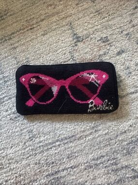Johnathan Adler Barbie Black and Hot Pink Sunglasses Pouch